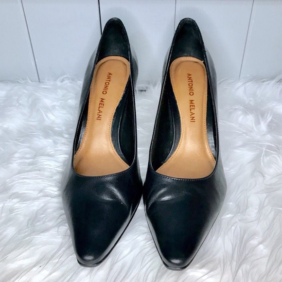 ANTONIO MELANI Shoes - EUC Antonio Melani Black Leather Heels Size 6